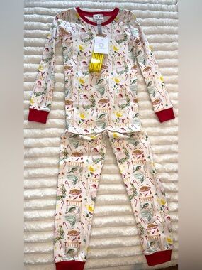The Proper Peony Sugar Plum Dreams 2-Piece Christmas PJ Set, size 6, NWT